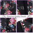 thumbnail image 3 of Femmes Vintage Floral Denim Corset Bustier Haut, 3 of 6