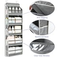 thumbnail image 5 of VOZOGO 1 pack over the Door Organizer with 5 Large Pockets 10 Mesh Side Pockets, 44 lbs Weight Capacity Hanging Storage Organizer with Clear Window Kids Toys, Shoes, Diapers, 5 of 7