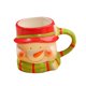 thumbnail image 5 of Taza de cerámica linda Macarena Tazas de café navideñas, 5 of 8