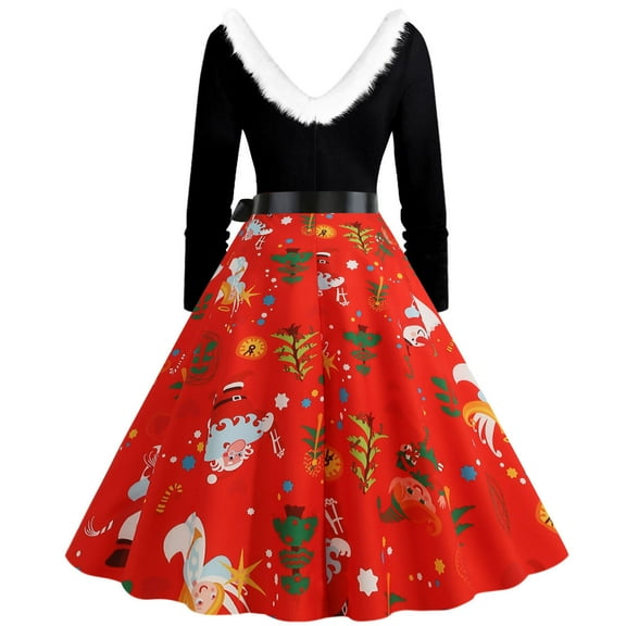 LEEy-world Plus Size Dresses Christmas Women's Off Shoulder Bodycon Midi Dress Bell Long Sleeve Elegant Party Pencil Dresses Red,S