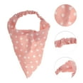 thumbnail image 3 of Unique Bargains Women's Stylish Polkadots Headwrap in Pink 8.46"x 9.45", 3 of 6