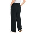 thumbnail image 2 of Woman Within Plus Size 7-Day Rib-Knit Wide-Leg Pull-On Pants, 2 of 2