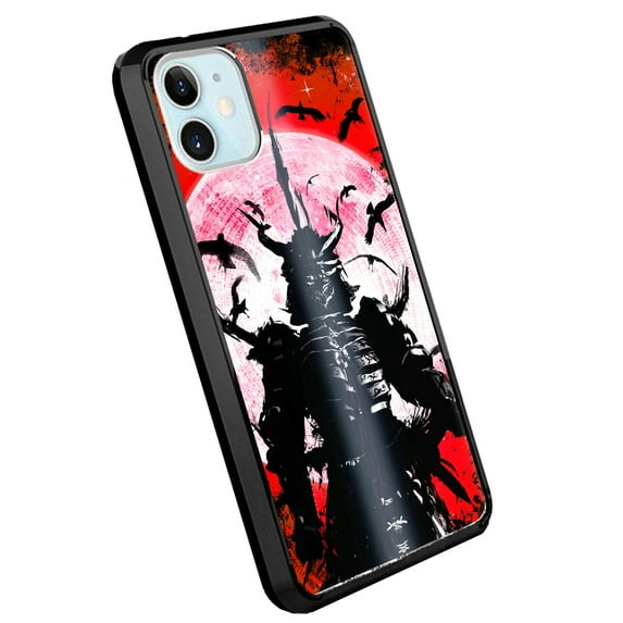 DALUX Ultra Slim PC-TPU Phone Case Compatible with Iphone 12 / Iphone 12 Pro (6.1 in) - Red Crow Warrior