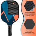 thumbnail image 2 of Juego de palas de pickleball BEIVES, superficie de fibra de vidrio con 4 bolas, 2 of 7