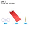 thumbnail image 3 of Uxcell 20Pcs Red Tassel Garland Banner w Rope for Wedding Birthday Party Decoration, 3 of 4
