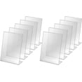 thumbnail image 1 of Soporte acrílico para carteles Soporte acrílico inastillable para carteles, ideal para folletos, folletos publicitarios y menús de restaurantes, 1 of 5