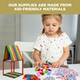 thumbnail image 4 of Enno Vatti Arts and Craft Supplies for Kids - DIY 1750pc Art Kit Materials - Craft Box for Kids - Bulk Classroom Art Supplies for Children - Craft Bundles for Kids - H0.08xL11.4xW0.4 inch, 4 of 7