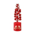 thumbnail image 2 of RuiJiao 13 Head Fruit Branch Christmas Ornament Plastic Craft in Green Red Gold Silver for Tabletop Home Holiday Decoration, 2 of 9