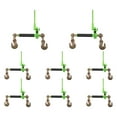 thumbnail image 3 of 8 Pack 3/8"-1/2" Hi-Viz Green Heavy Duty Folding Handle Ratchet Load Binder w/Grab Hook 12,000 lbs WLL | Tie Down Hauling Chain Binders for Flatbed Truck Trailer, 3 of 11
