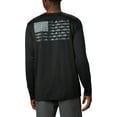 thumbnail image 2 of Columbia Men's PFG Terminal Tackle Fish Flag Long Sleeve Shirt (Black/Graphite, 2X), 2 of 2