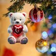 thumbnail image 4 of Colgante Acrílico Letra G Wdftyju Adornos de Oso de Corazón de Felpa para Decoración de Navidad, 4 of 9
