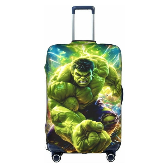 Double-sided Printed Luggage Cover Green Hulk Travel Suitcase Protector Baggage Covers Large