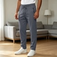 thumbnail image 2 of Baggy Sweatpants Men Big and Tall Straight Leg Comfy Gym Activewear with Pockets Cargo Athletic Work Track Pants, XL, 2 of 7