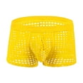 thumbnail image 2 of Fishnet Boxer Briefs for Men Lightweight Hollow-Out Underwear Mens Trendy Solid Color Breathable Mid Waisted Stretchy Boxers, 2 of 2