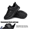 thumbnail image 4 of YHOON Boys Girls Sneakers Kids Shoes Unisex Breathable Fitness Running Tennis Lightweight Shoes Black Toddler Size 7, 4 of 8