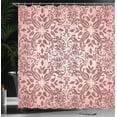 thumbnail image 3 of Ambesonne Oriental Shower Curtain, Curly Mandala Flowers Art, 69"Wx75"L, Pale Pink, 3 of 4