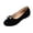 Black, variant on Women's Round Toe Flats Bow Rhinestone Detail Slip On Lightweight Comfortable Casual Walking Shoes(37)