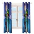 thumbnail image 4 of Frog Ice Skating Moonlight Forest Window Blackout Curtain 3d Printed Blackout Curtain Bedroom Living Room Hotel Window 2 Panel Shade, 4 of 6
