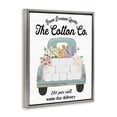 thumbnail image 4 of Toilet Paper Delivery Truck Gray Framed Floater Canvas Wall Art, design by Lettered and Lined, 4 of 10