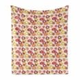 thumbnail image 1 of Gerber Daisy Soft Flannel Fleece Blanket, Ink Painting Style Vintage Floral Artwork Botanical Theme and Sketchy Petals, Cozy Plush for Indoor and Outdoor Use, 60" x 80", Multicolor, by Ambesonne, 1 of 6