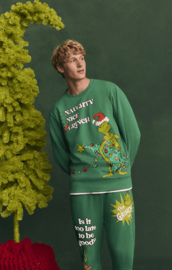 Dr. Seuss The Grinch Men's and Big Men's Graphic Light Up Sweatshirt, Sizes XS-3XL