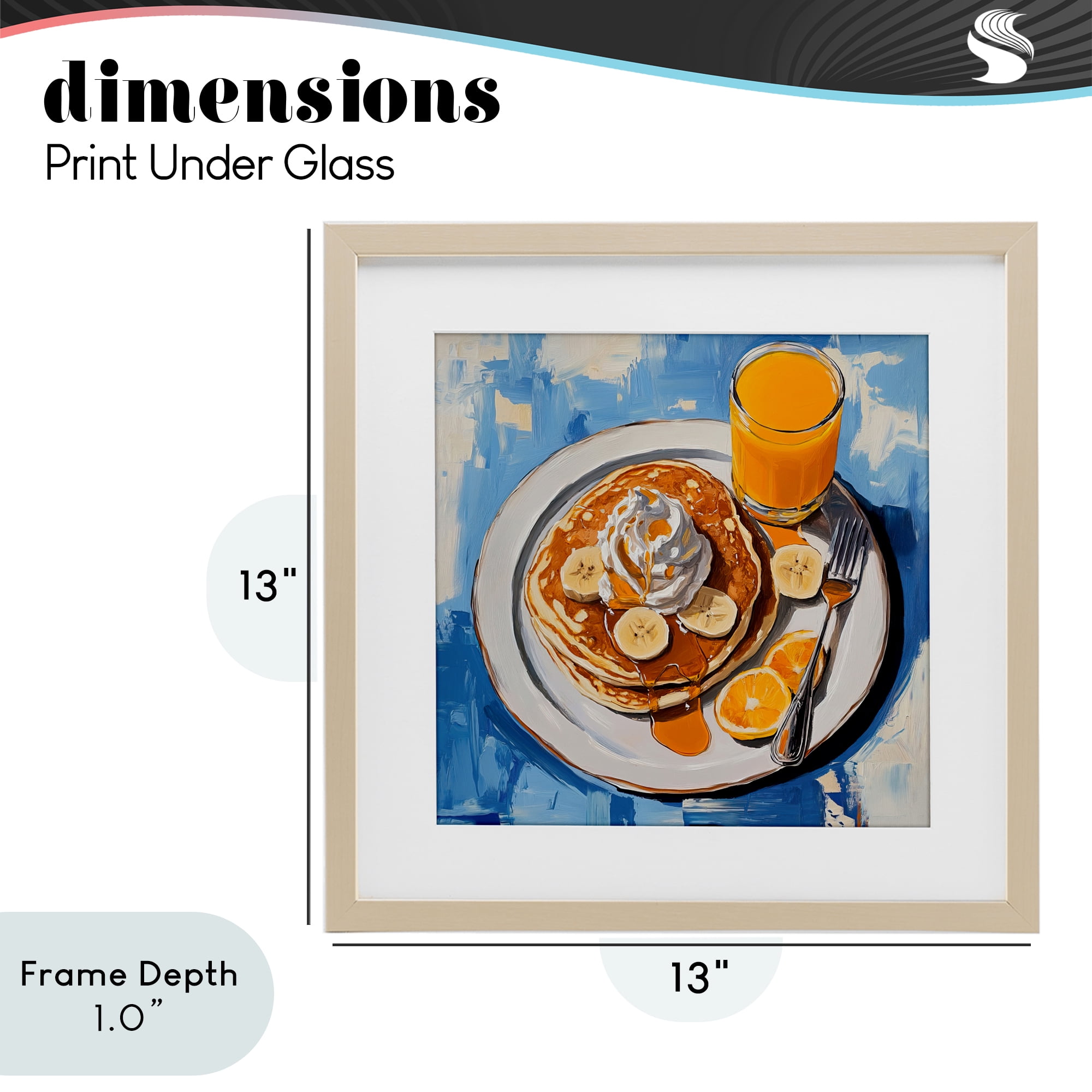 Stupell Industries Banana Bliss Sunshine Birch Framed Print Under Glass, design by Tina LeCour
