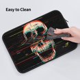 thumbnail image 6 of Bingfone Glitch Screaming Skull Laptop Sleeve Case 15 Inch, 360° Protective Computer Carrying Bag, 6 of 9