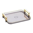 thumbnail image 4 of Snacks Plate Home Decorative Platter Divided non slip Serving Dishes for Nuts Kitchen M Gray, 4 of 9