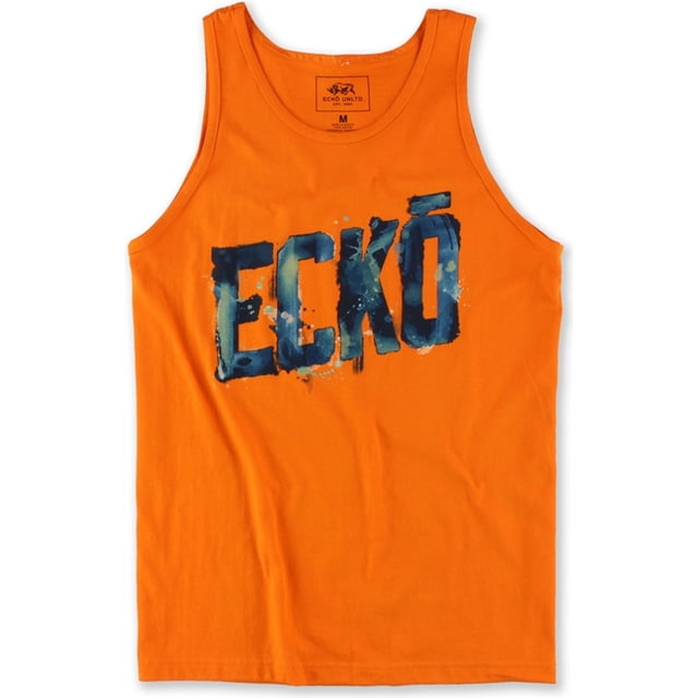 Camiseta sin mangas Ecko Unltd hombre plantilla de acuarela naranja grande