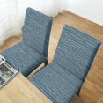 thumbnail image 5 of Blue Stripes Grids Dining Room Chair Covers Set of 6,Abstract Chair Covers Stretch Spandex Kitchen Slipcovers Removable Washable Geometric Parsons Protector for Dining Room Kitchen Hotel, 5 of 6
