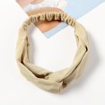 thumbnail image 3 of Yoga Sweatband Solid Color 3PCS Breathable Ice Silk Headband Running Hair Band, 3 of 10