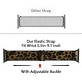 thumbnail image 5 of WFEAGL Stretchy Nylon Loop Band Apple Watch Band Sports Strap 42mm 44mm 45mm Brown, 5 of 9