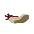 thumbnail image 5 of BLISSFUL STEP Women's Shoes Faux Suede Platform Wedge Heel Lace Up Open Toe Sandals  Burgundy 8.5, 5 of 7