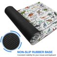 thumbnail image 6 of Long Mouse Pads for Desk,White Dinosaurs Names Species Pattern Desk Mats on Top Of Desks, Desk Mouse Pad Extra Large with 3mm Non-Slip Base and Stitched Edge for Gaming,Office,Work,Home 31.5"x15.7", 6 of 6