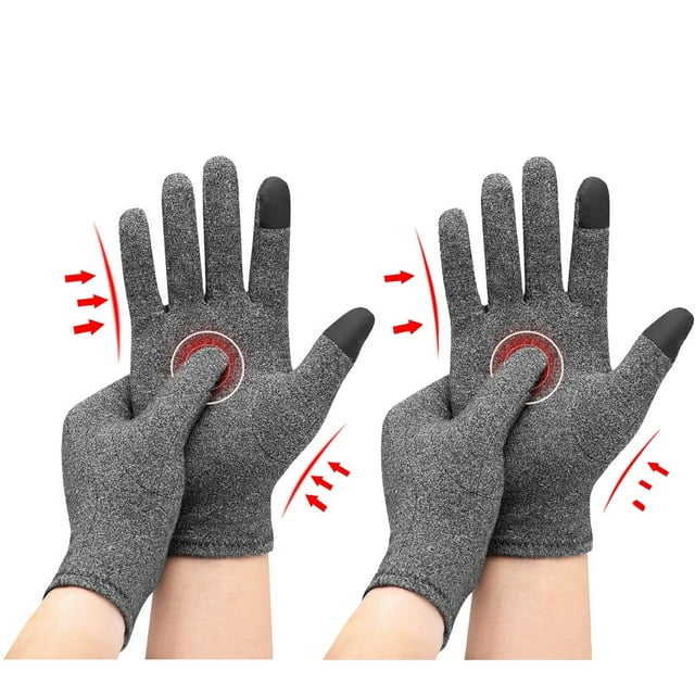 Gants à Écran Tactile, Gants d'Arthrite, Gants de Compression à Doigts Complets pour le Travail Quotidien