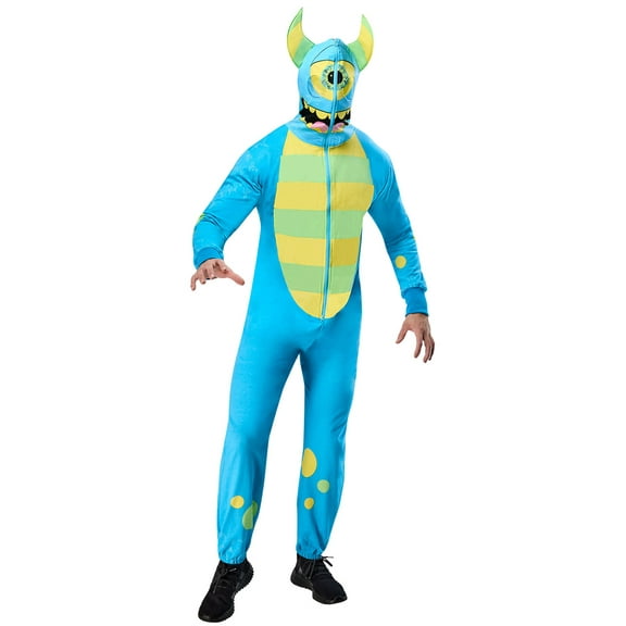 Rubies Blue Monster Zipsters Mask-Up Costume for Adults, Unisex Small/Medium