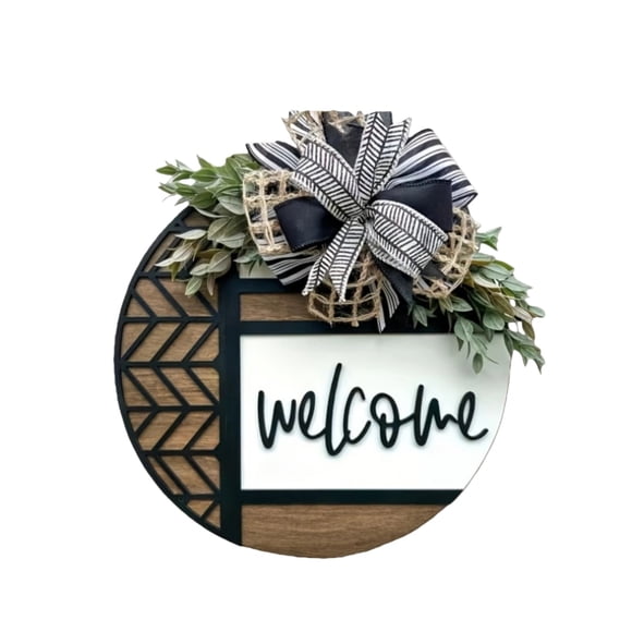 Engraved Wooden Wall Hanging Sign Custom Family Name Plaque Home for Living Room Bedroom