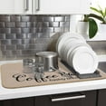 thumbnail image 5 of 17x32in Super Absorbent Cuttable Coffee Mat: Linen Finish – Hide Stains Draining Mat for Kitchen Counter – Coffee Bar Accessories – Perfect for Espresso Machines Coffee Makers, 5 of 6