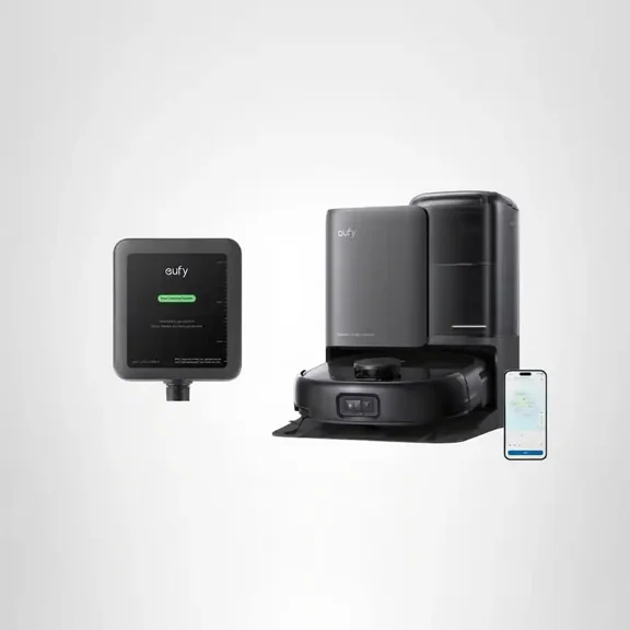 eufy Omni Robot Vacuum and mop combo E25 with Official Floor Cleaning Solution, All-in-One Station, Auto Emptying&Refilling,Auto Washing&Drying,Wastewater&Detergent