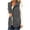 Gray, variant on Women's Utility Cargo Vest with Multi Pockets,Stand Collar Zip Up Drawstring Waist Sleeveless Casual Outdoor Waistcoat Jacket