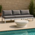 thumbnail image 2 of Meridian Furniture Nizuc Grey Outdoor Patio Modular Sofa, 2 of 9