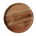 thumbnail image 1 of (XL)Wharick Snack Plate Round Shaped Space-saving Wooden Sandwich Bread Tea Tray Tableware, 1 of 5