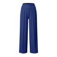 thumbnail image 4 of WCJM Women's Casual Pants Women Comfortable Loose Lightweight Wide Leg Pants Elastic Waist Activewear Outdoor Daily, 4 of 4