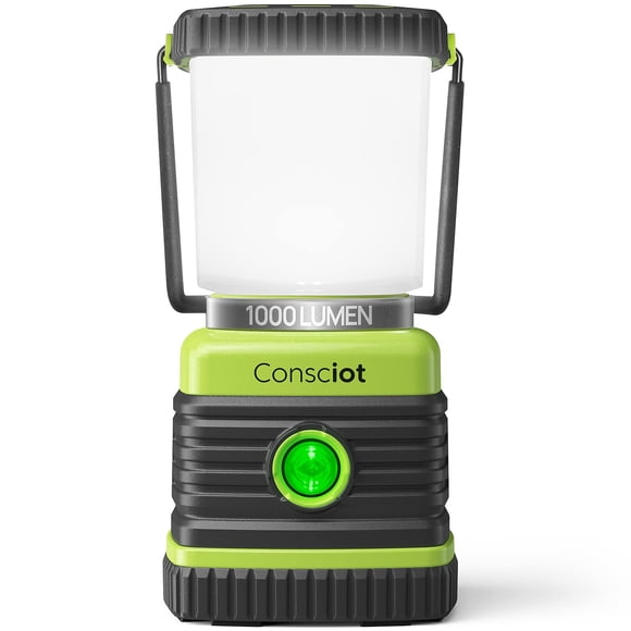 Farol LED de camping Consciot 1000LM, 4 modos de luz IPX4