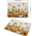 thumbnail image 2 of Autumn Harvest Pumpkin Dish Drying Mat for Kitchen Counter Sunflower Maple Leaves Fall Dish Drying Mat 18\u201dx24\u201d Thanksgiving Dishes Pad Dish Drainer Rack Mats Absorbent Fast Dry Kitchen, 2 of 7