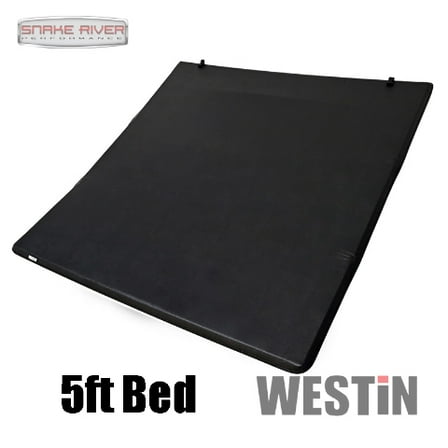 Westin 20-24 Jeep Gladiator JT 5ft. Bed w/Utility Soft Tri-Fold Tonneau Cover - Black