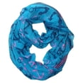 thumbnail image 3 of Peach Couture All season Infinity Loop Scarves Border Anchor Print, 3 of 3