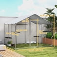 thumbnail image 3 of PawHut Walk-in Catio Outdoor Cat Enclosure with Waterproof Cover 94.5" W, 3 of 10