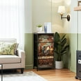 thumbnail image 2 of Dresser for Bedroom with 4 Storage Drawers Kitchen Chicken Farm Farmhouse Animal Rooster Rustic Dining Chickens Dressers Chest of Drawers Steel Framed Fabric Closet Organizers for Entryway, 2 of 7