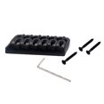 thumbnail image 3 of Sillín De Puente Rígido De Guitarra Eléctrica Para Reemplazo De Guitarra De Para Guitarra Eléctrica, 2.83x1.50x0.31 Pulgadas, Negro kusrkot Puente fijo de guitarra de 6 cuerdas, 3 of 7